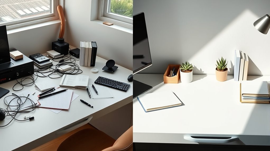 smart stylish desk organization