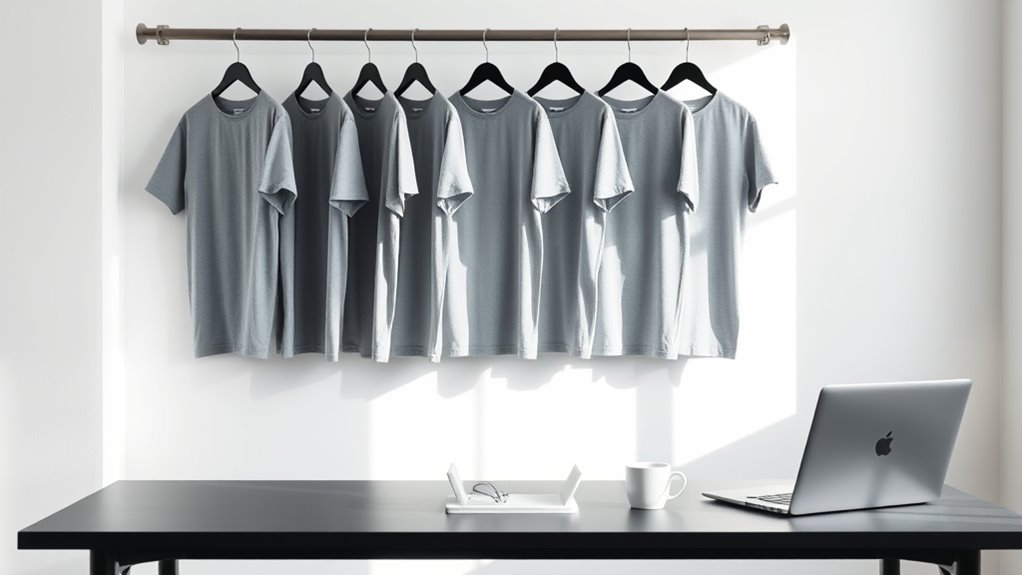 streamlined wardrobe boosts focus