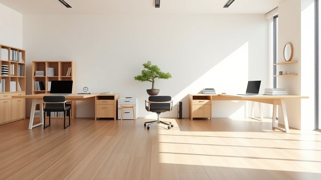streamlined workspace enhances focus