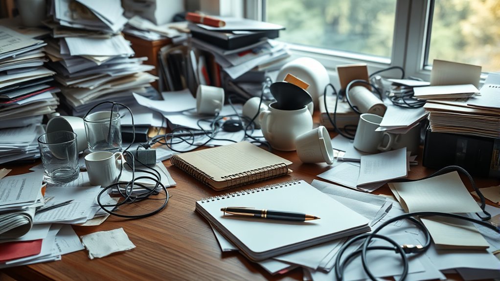 sustainable organized workspace habits