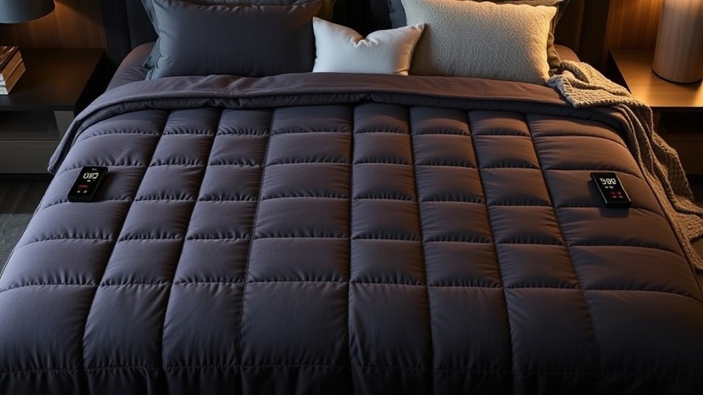 top dual control king blankets