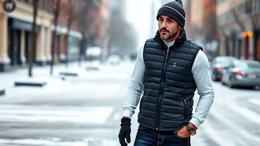 top men s heated winter vests