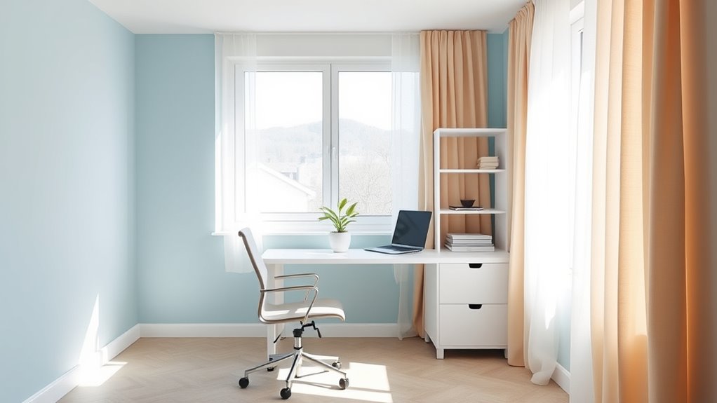 use light colors and lighting