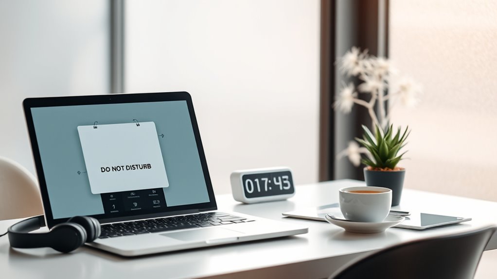 use technology to block distractions