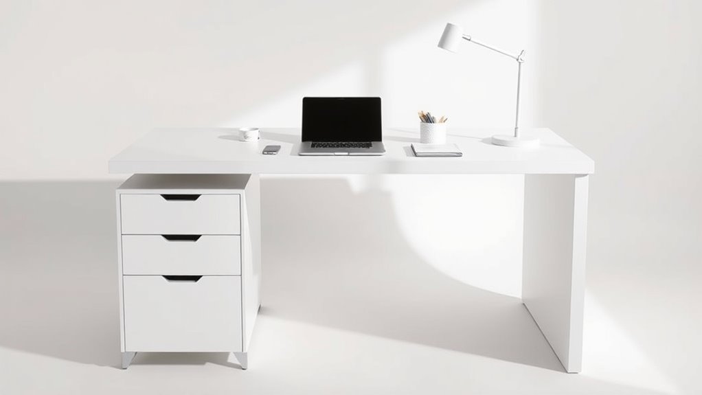 versatile space saving desk features