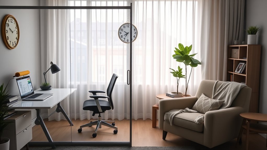 visual cues mark boundaries