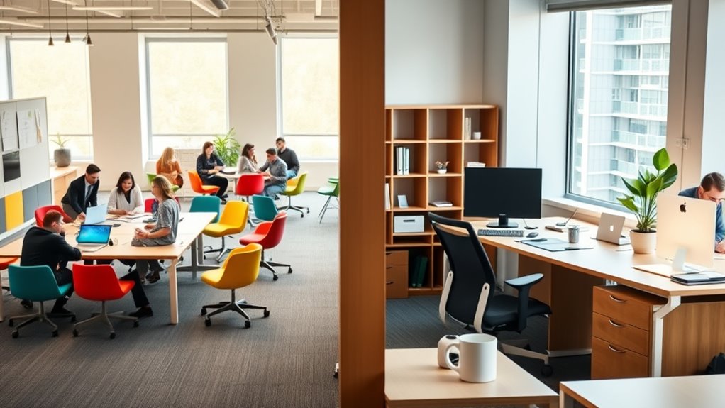 workplace layout influences workspace choices