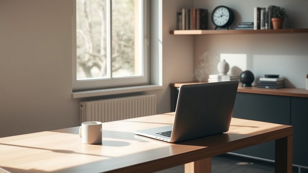 workspace optimized for focus