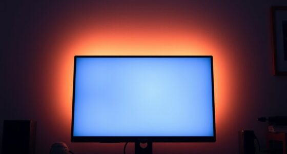 backlighting improves eye comfort