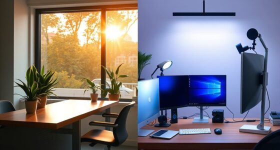 balancing natural and artificial lighting