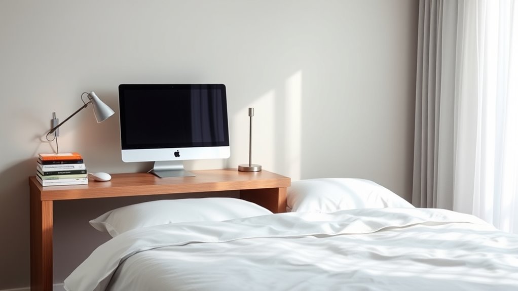 bedroom workspace boundaries