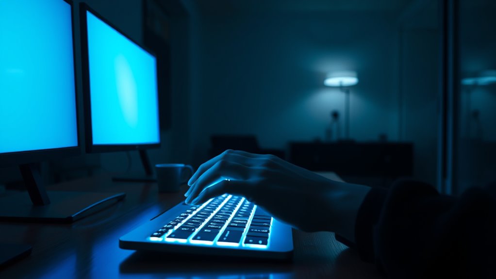 blue light screens impair focus