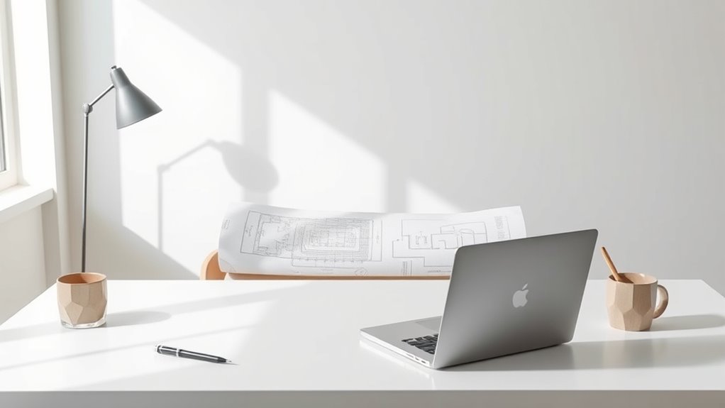 clean modern architectural studio