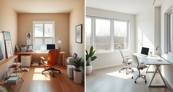 clean modern workspace transformation