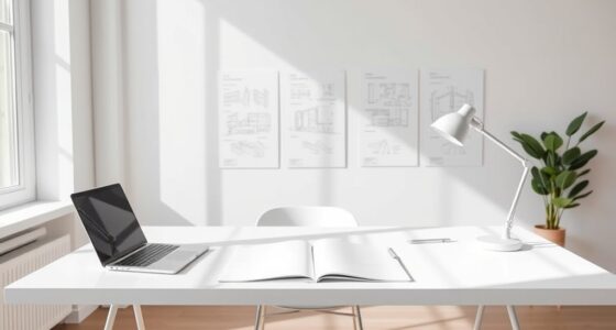 clutter free creative environment