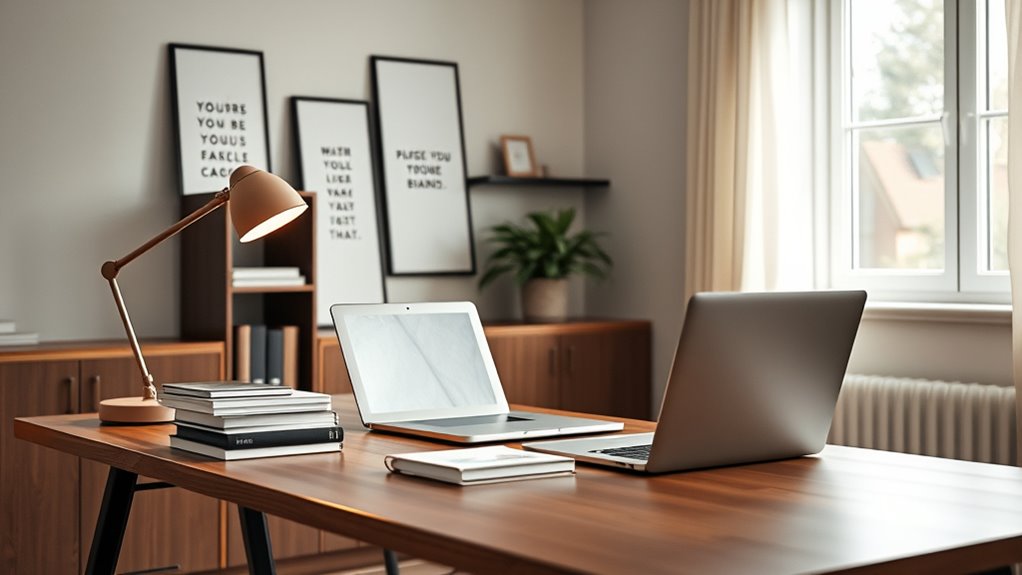 create a productive home workspace