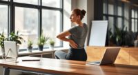 desk yoga stretches