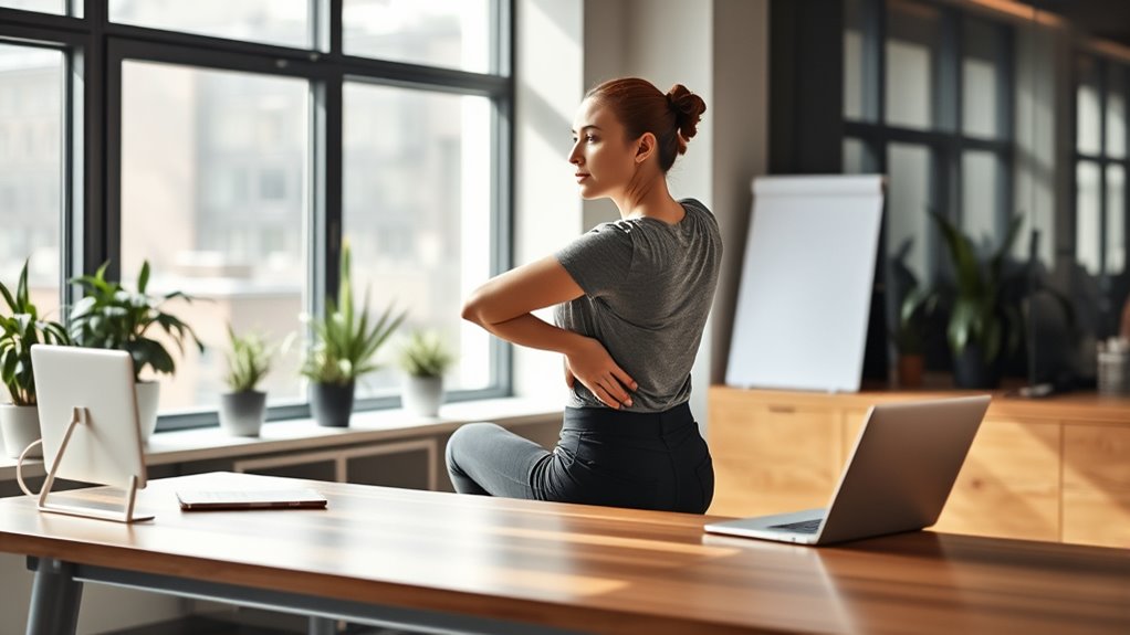desk yoga stretches
