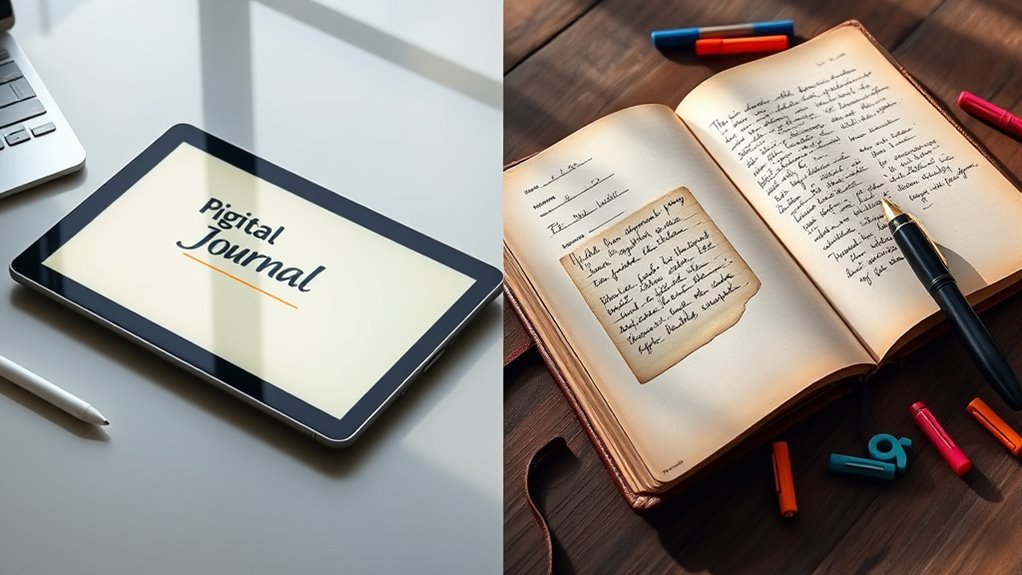 digital vs paper journaling