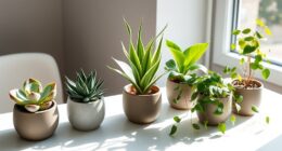 easy care workspace greenery