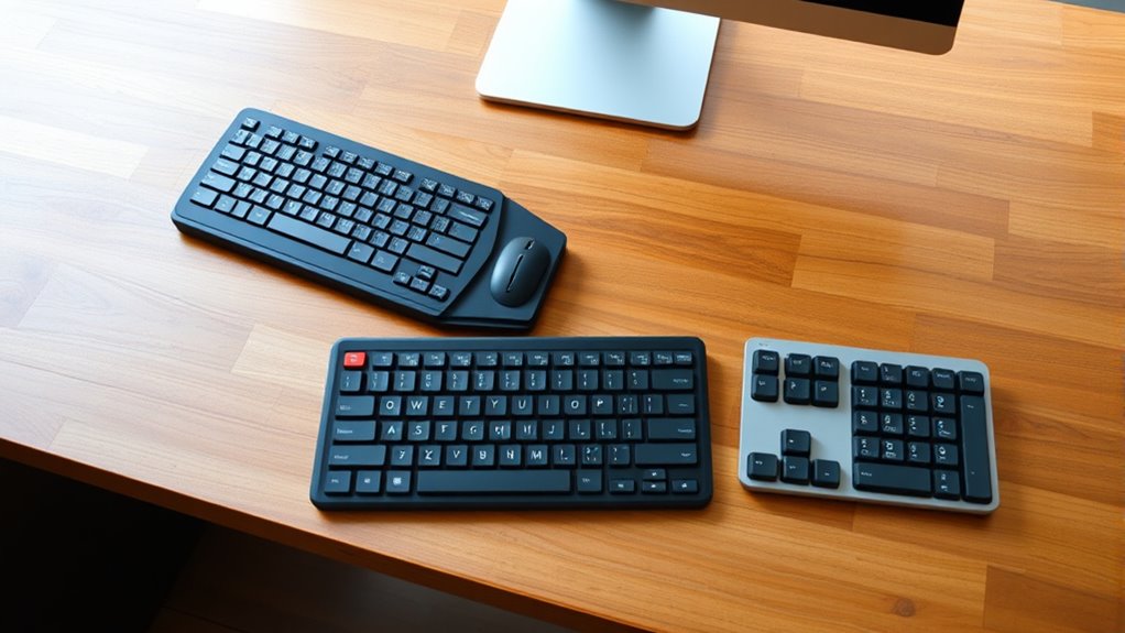 ergonomic customizable typing comfort