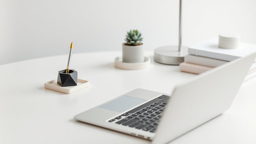 essential minimalist desk items