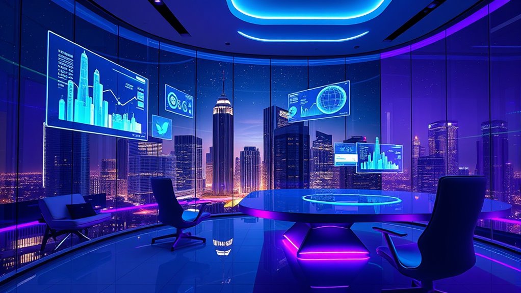 futuristic ai virtual work