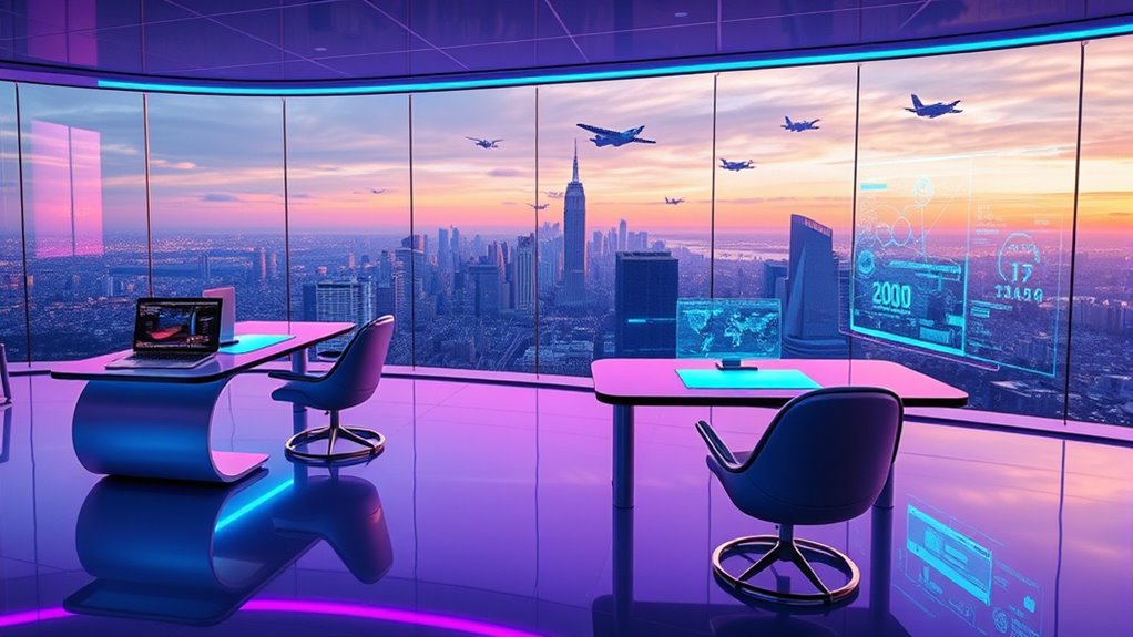 futuristic office space visions