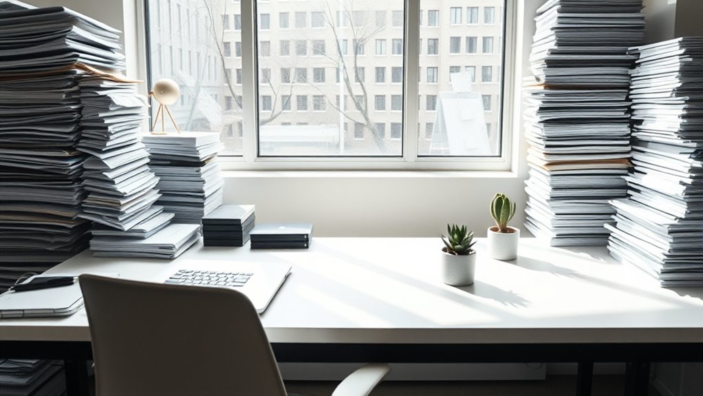 gradual minimalist workspace transformation