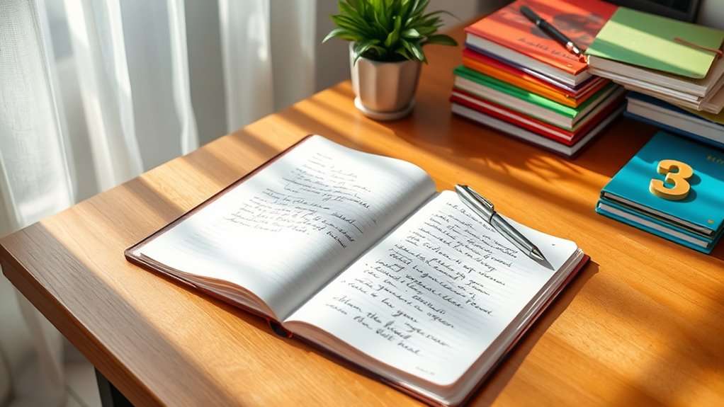 mindful morning workspace routine