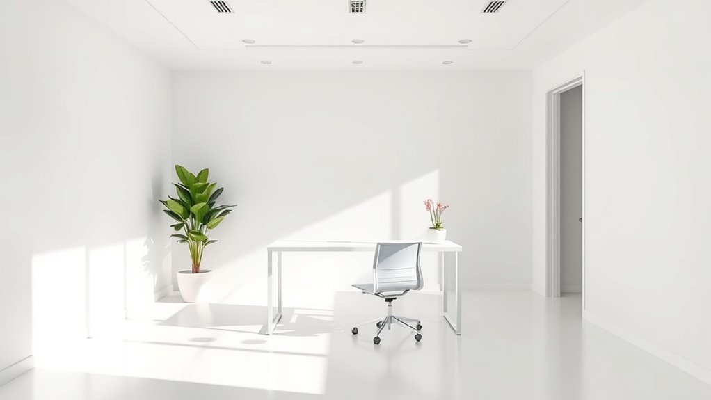 minimal functional calm workspace