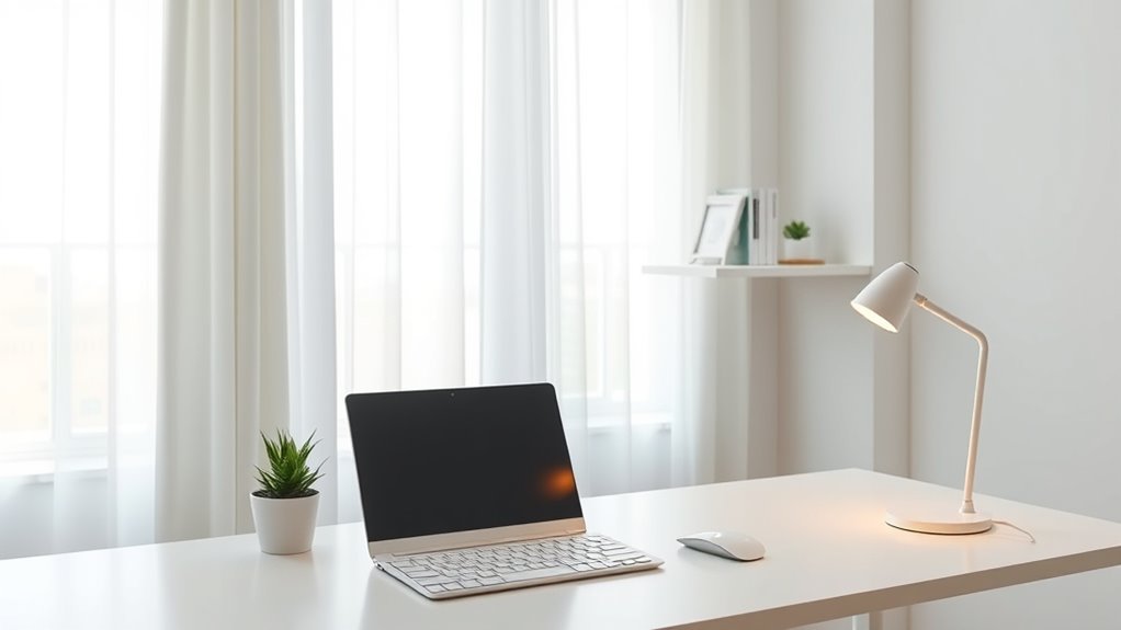 minimal functional ergonomic workspace