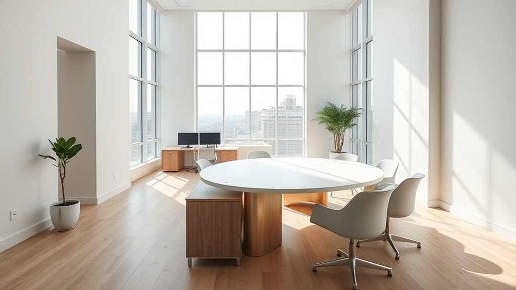 minimalist coworking space design