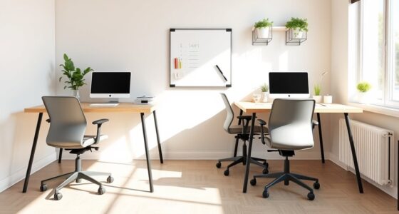 minimalist home office collaboration