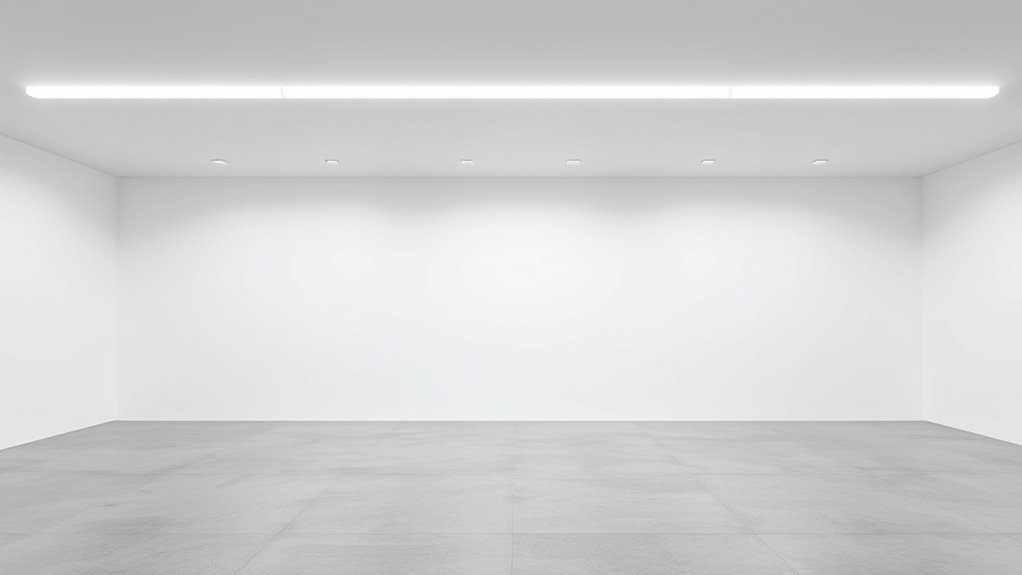 minimalist lighting and flooring