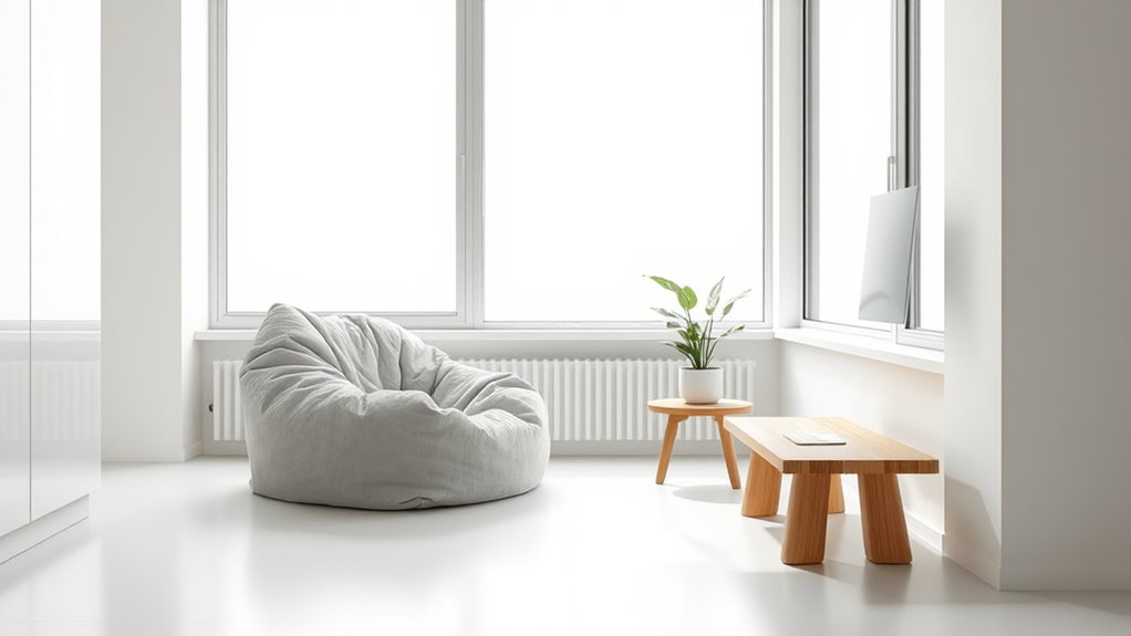 minimalist restful workplace design