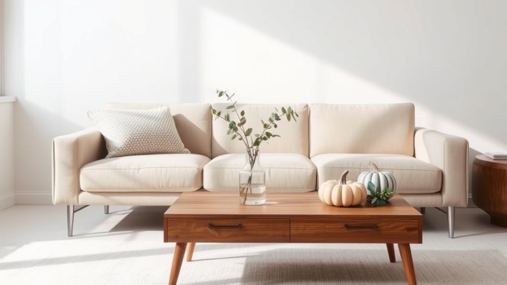 minimalist seasonal decorating