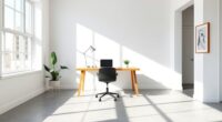 minimalist tech startup office