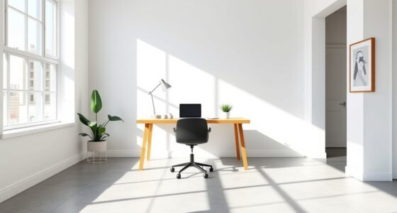minimalist tech startup office