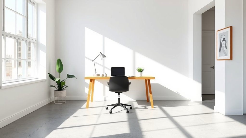 minimalist tech startup office
