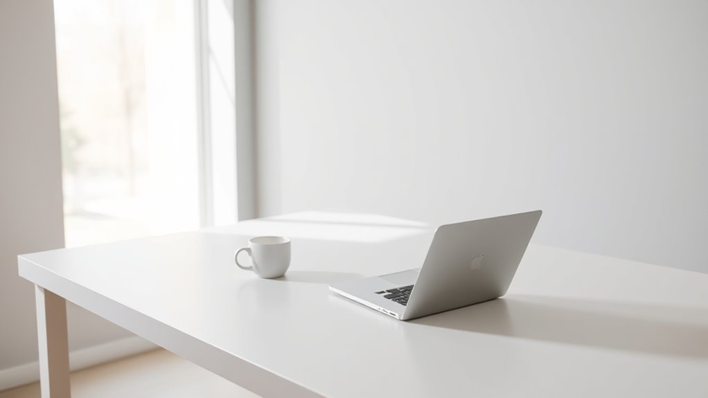 minimalist workspace enhances focus