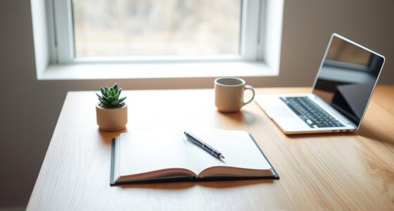 minimalist workspace productivity balance