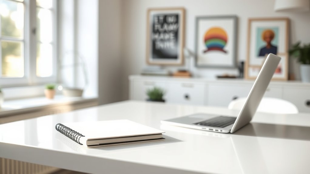 minimalist workspace reduces adhd clutter