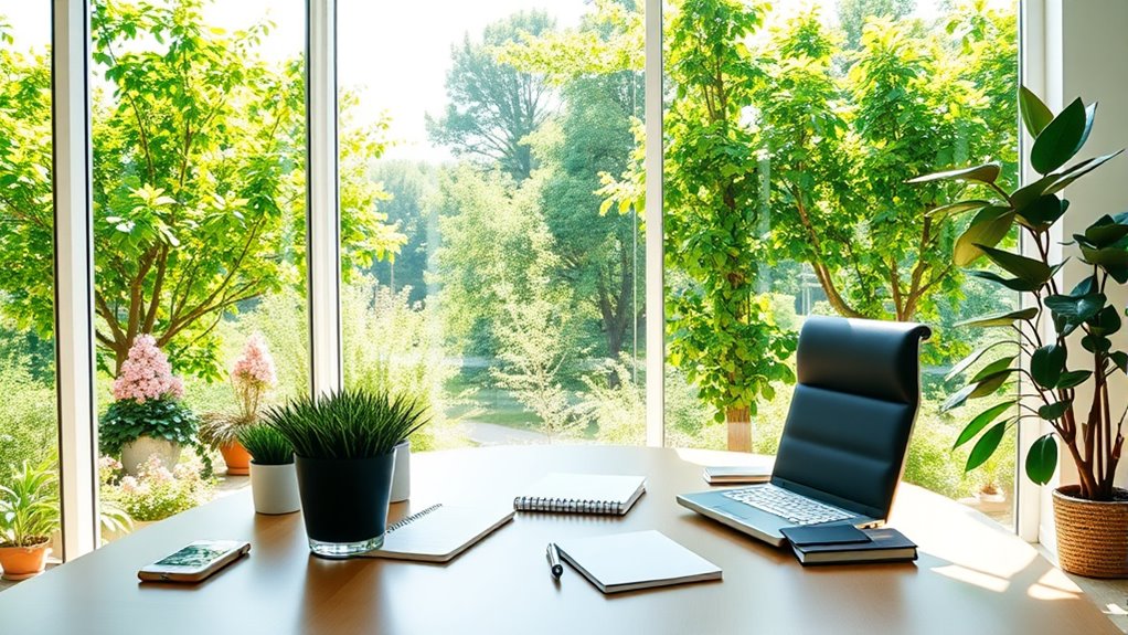 nature views and plants