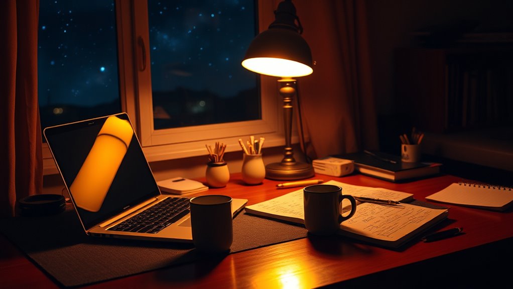 optimize workspace for night
