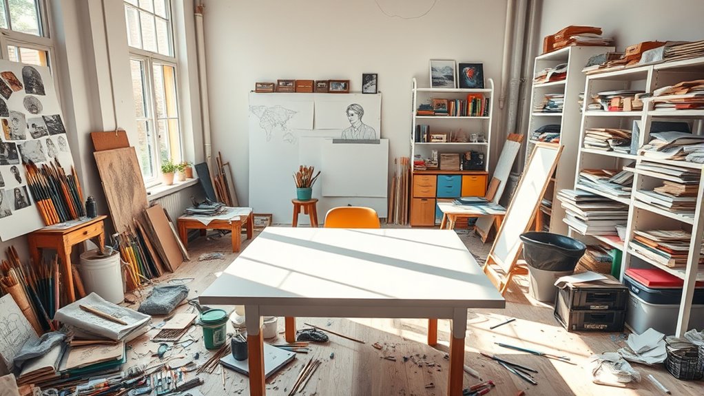 organized studio fuels creativity