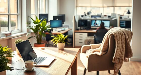 peaceful workspace over hustle