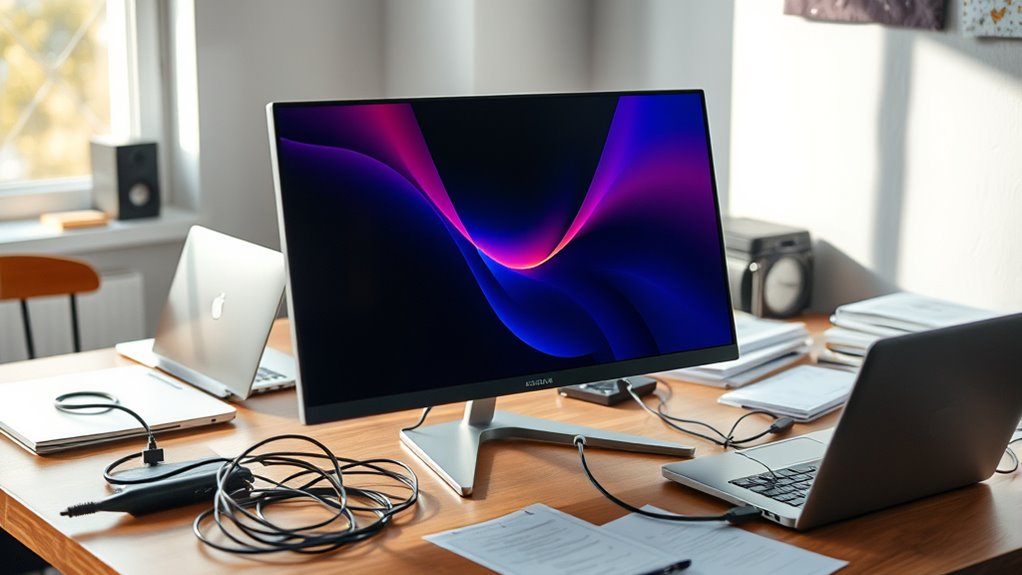 portable monitors efficiency or clutter