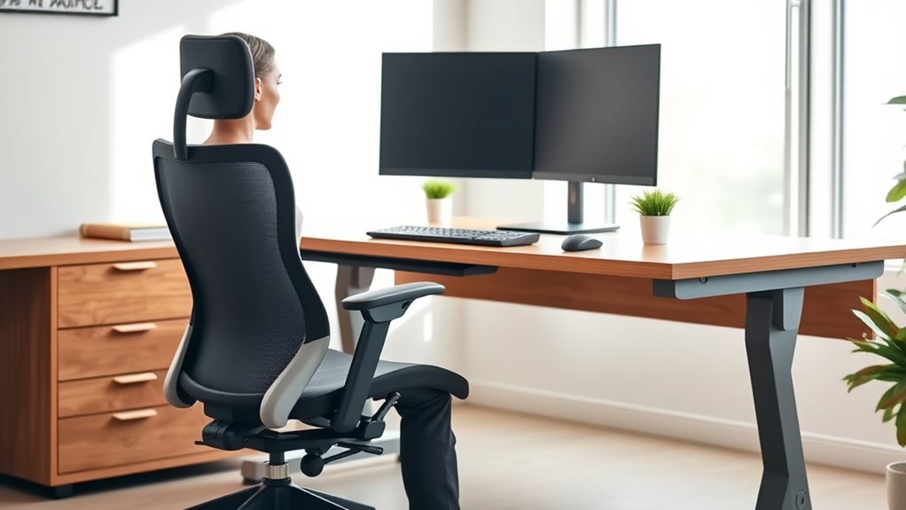 proper ergonomic desk setup