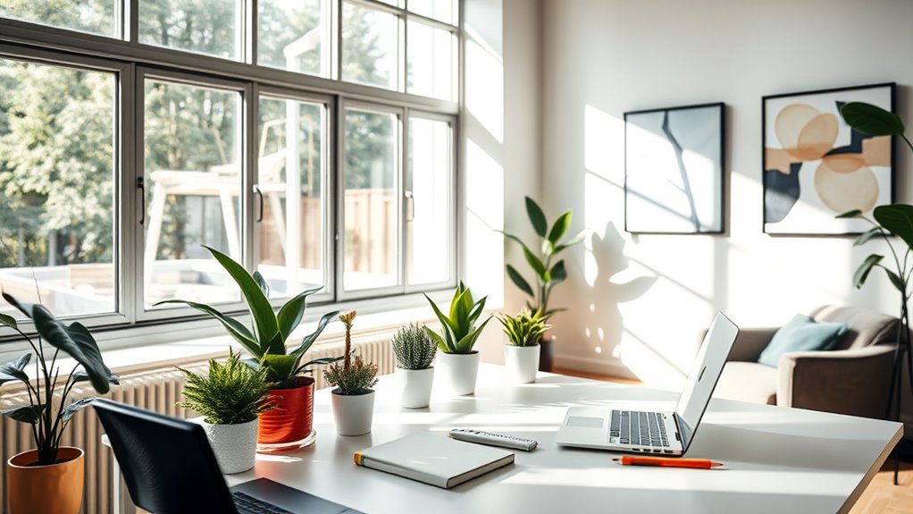 rearranging workspace for creativity
